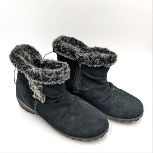 NWOT Khombu Black Faux Fur Boots 8 Women